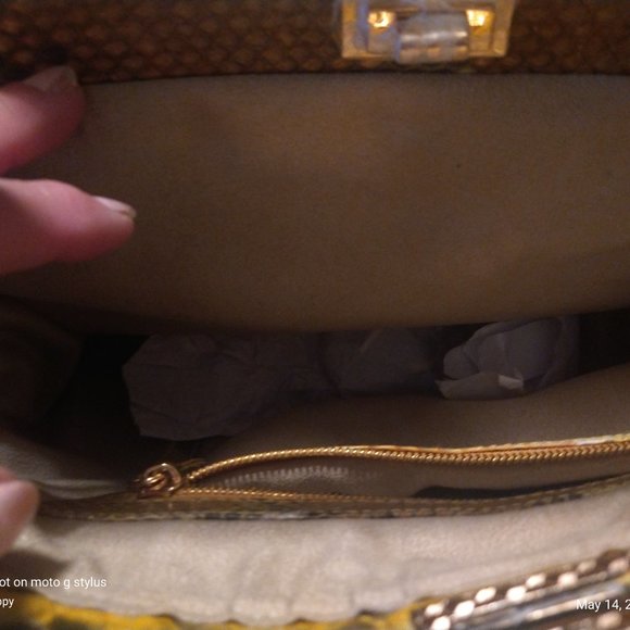 NWT Python leather Handbag - Picture 3 of 3